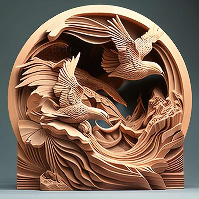3D мадэль Кей Крейн, американская художница. (STL)